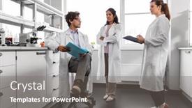  Presentation with research - PPT layouts with science-research-work-and-people background and a gray colored foreground