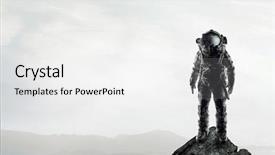  Presentation with adventure - Slide deck enhanced with science rocks - adventure of spaceman mixed media background and a white colored foreground