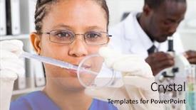  Presentation with elementary school african american female career - Presentation theme with shape 3d of colorado state background and a ocean colored foreground