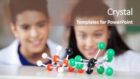  Presentation with molecular - Amazing slides having students science - schoolchildren looking at molecular structure backdrop and a  colored foreground