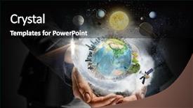  Presentation with universe - Colorful slide set enhanced with modern science - our unique universe backdrop and a black colored foreground