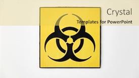  Presentation with biohazard - Slide deck featuring science-toxic-and-pandemic-concept background and a yellow colored foreground