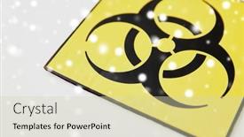  Presentation with white snow - Beautiful presentation design featuring science-toxic-and-pandemic-concept backdrop and a soft green colored foreground