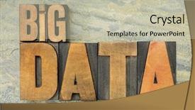  Presentation with data - Presentation theme having science types rocks - big data - text background and a  colored foreground