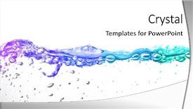  Presentation with water science - Cool new slides with science water - aqua rainbow white background backdrop and a white colored foreground