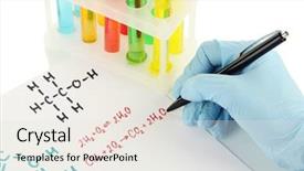  Presentation with formulas and trigonometric - Beautiful presentation theme featuring science water - hand scientist writing formulas isolated backdrop and a sky blue colored foreground