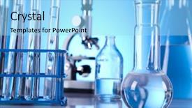  Presentation with laboratory - Beautiful slide deck featuring science water - sterile conditions laboratory backdrop and a arctic colored foreground