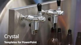  Presentation with pump - Cool new PPT layouts with close-up of beer pump backdrop and a dark gray colored foreground