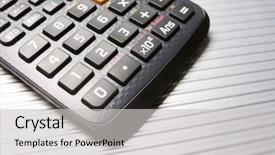  Presentation with scientific - Beautiful PPT layouts featuring scientific calculator close up backdrop and a  colored foreground