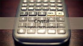  Presentation with scientific - Presentation design having scientific calculator close up background and a  colored foreground