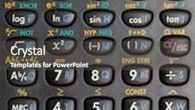  Presentation with scientific - Cool new theme with scientific calculator high resolution background backdrop and a dark gray colored foreground