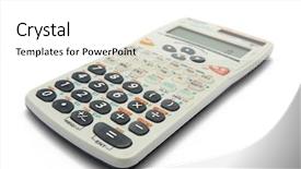  Presentation with scientific - Audience pleasing theme consisting of scientific calculator backdrop and a white colored foreground