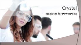  Presentation with small group working - Amazing slide deck having scientific creativity - group of creative scientists working backdrop and a white colored foreground