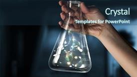  Presentation with scientific research - Colorful theme enhanced with scientific creativity - science research and test mixed backdrop and a  colored foreground