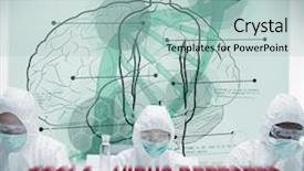  Presentation with brain dna - Beautiful PPT layouts featuring scientific diagrams with body brain backdrop and a light blue colored foreground