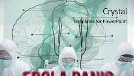  Presentation with brain dna - Colorful slide deck enhanced with scientific diagrams with body brain backdrop and a  colored foreground