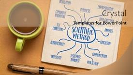  Presentation with scientific method - Slide deck having scientific-method-infographics-or-mind background and a lemonade colored foreground