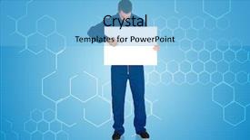  Presentation with white pigeon against the blue - Audience pleasing presentation theme consisting of scientific poster - handsome mechanic showing card backdrop and a light blue colored foreground