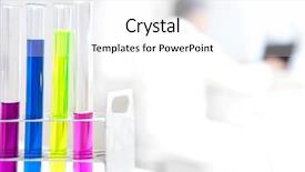  Presentation with scientific research - PPT layouts featuring scientific research in a lab background and a white colored foreground