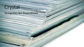  Presentation with magazines - Colorful theme enhanced with journal paper - closeup of a pile backdrop and a light blue colored foreground