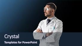  Presentation with lab safety - Amazing slide set having scientifique - science technology and people concept backdrop and a navy blue colored foreground