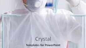  Presentation with lab animal - Beautiful PPT theme featuring scientist-doing-animal-experiment backdrop and a lemonade colored foreground