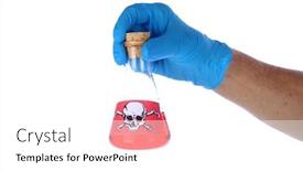  Presentation with scientist - Theme enhanced with scientist-or-doctor-holds background and a white colored foreground