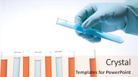  Presentation with laboratory bacteri - Slide deck consisting of scientist working in a laboratory background and a  colored foreground