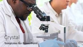  Presentation with doctors day - Audience pleasing slide set consisting of scientist-working-in-lab-doctors backdrop and a lemonade colored foreground