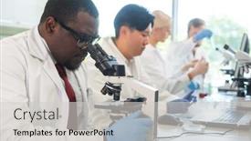  Presentation with doctors day - Amazing slide deck having scientist-working-in-lab-doctors backdrop and a light gray colored foreground