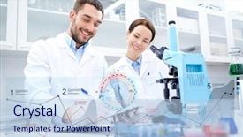  Presentation with clinical research - Colorful PPT layouts enhanced with  backdrop and a  colored foreground