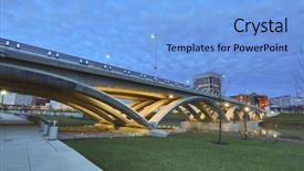  Presentation with columbus - Cool new presentation design with scioto greenway bike pedestrian path flanks the banks of the scioto river in downtown columbus ohio backdrop and a light blue colored foreground