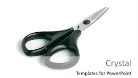  Presentation with manicure - Amazing slides having scissors-manicure-on-white-background backdrop and a white colored foreground