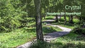  Presentation with pathway - Slides enhanced with sciury-pathway-near-molveno-trentino background and a tawny brown colored foreground