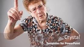  Presentation with instruction - Audience pleasing slide deck consisting of scolded-the-old-woman-senior backdrop and a violet colored foreground