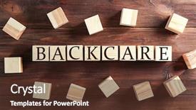  Presentation with posture - Amazing slide deck having scoliosis - cubes with word posture backdrop and a tawny brown colored foreground