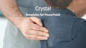  Presentation with scoliosis - Slide deck consisting of scoliosis - physiotherapist working with patient background and a gray colored foreground