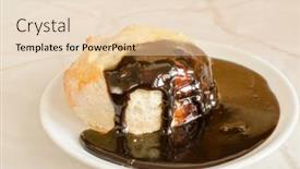  Presentation with chocolate - Slide set consisting of scones-with-chocolate-gravy background and a lemonade colored foreground