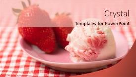  Presentation with vanilla ice cream fresh - Slide deck featuring scoop-of-homemade-vanilla-ice background and a lemonade colored foreground