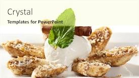  Presentation with ice cream - Audience pleasing slides consisting of scoop-of-ice-cream-garnished backdrop and a blonde colored foreground