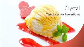  Presentation with mango - Beautiful slides featuring scoop-of-mango-lemon-ice backdrop and a white colored foreground