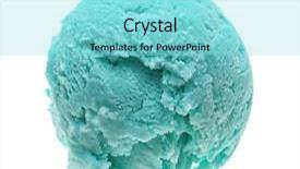  Presentation with ice cream - Presentation having scoop of mint ice cream background and a arctic colored foreground