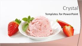  Presentation with strawberry ice cream - 