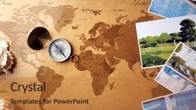  Presentation with marine - Cool new theme with scope - marine composition with compass backdrop and a gold colored foreground