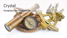  Presentation with vintage compass - Amazing presentation design having scope - vintage still life with compass backdrop and a white colored foreground