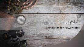  Presentation with vintage compass - Presentation design consisting of scope - vintage still life with compass background and a light gray colored foreground