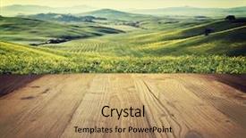  Presentation with scope - Cool new theme with scope - wood textured backgrounds backdrop and a coral colored foreground