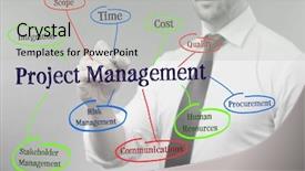  Presentation with virtual work - Theme featuring scope work - business concept man presenting scheme background and a light gray colored foreground