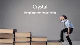  Presentation with scope work - PPT layouts with scope work - desperate businessman background and a gray colored foreground