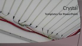  Presentation with light led - Theme having scope work - led light lines ready background and a light gray colored foreground